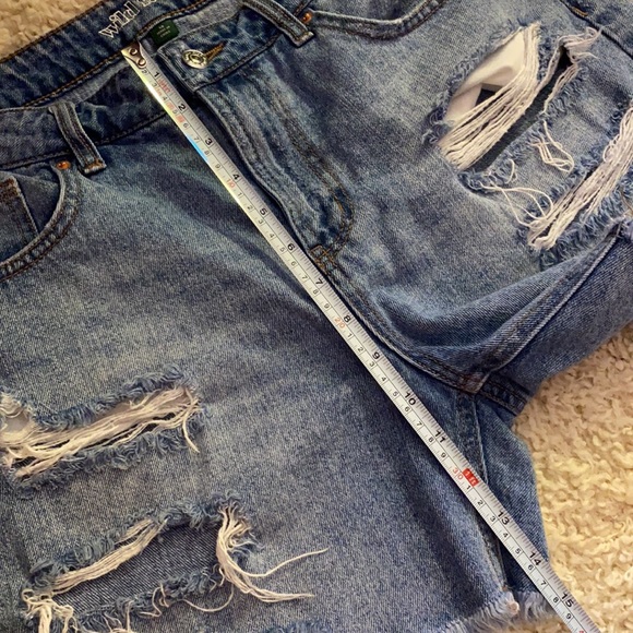 NWOT High Rise Distressed Shorts - Picture 6 of 6